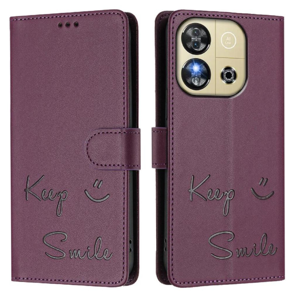 (Purple) Case For Oukitel C57 Rfid Blocking Pu Leather Flip Cover Card Holder Wallet Purple 764563481910
