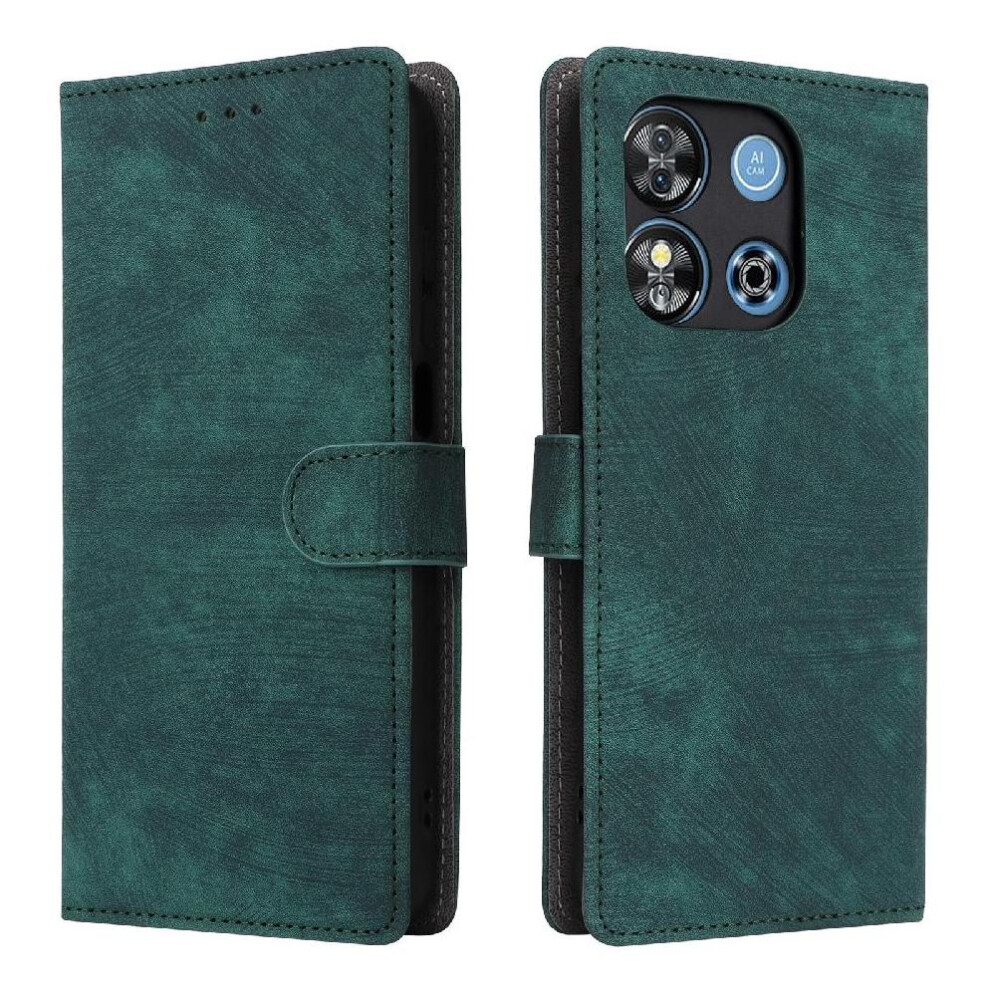 (Green) Case For Oukitel C57 Magnetic Closure Card Slots Cover Rfid Blocking Pu Leather Flip Folio Wallet Green 764563482436