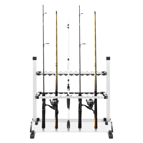 Fishing Rod Holder Display Rack Collection Stand Adjustable Height 1