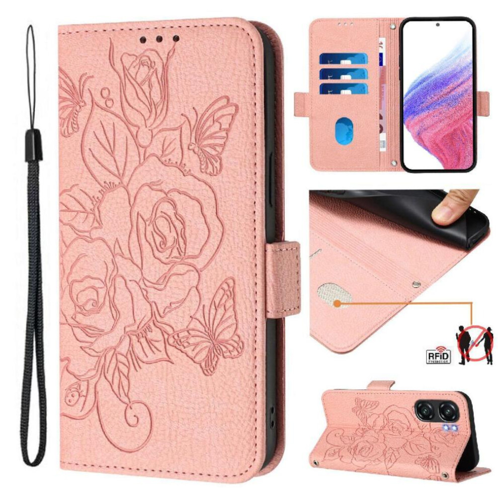 (Pink) Case For Oukitel C58 Magnetic Wallet Pu Leather With Credit Card Slot Pink 764563483112
