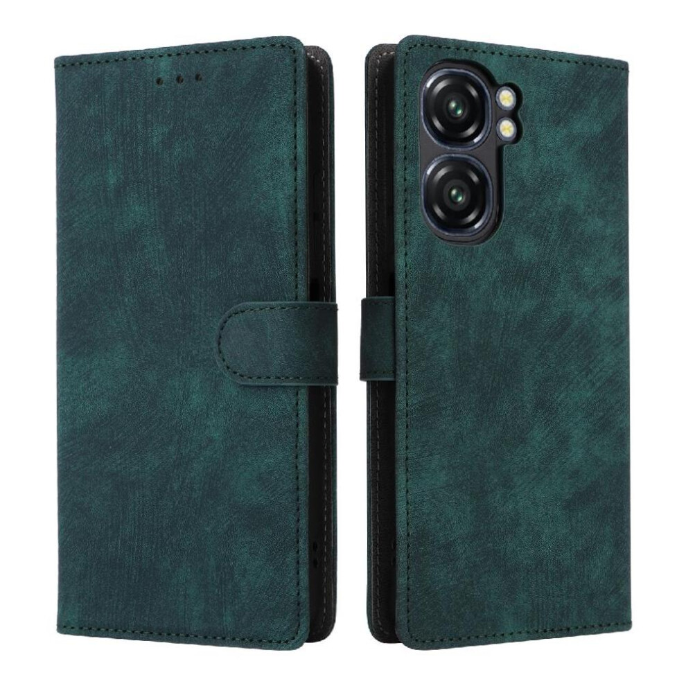 (Green) Case For Oukitel C58 Pro Rfid Blocking Magnetic Closure Card Slots Cover Pu Leather Flip Folio Wallet Green 764563483297