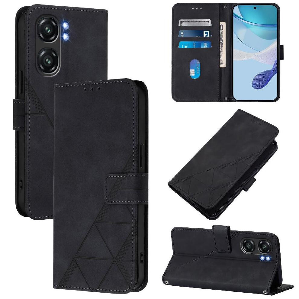 (Black) Case For Oukitel C58 Credit Card Holder Wallet Cover Pu Leather Flip Folio Book Protective Black 764563483525