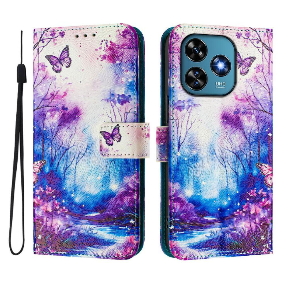 (C3 ) Case For Oukitel C51 Pu Leather Wallet Pattern Flip Cover With Credit Slot 764563483990