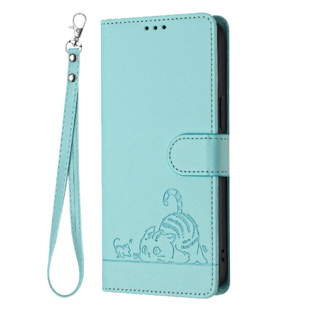 (Green) Case For Oukitel C50 Cat Rfid Card Slot Holder Kickstand Wallet Flip Cover Green 764563485611