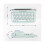 (As show, One size) Wireless Typewriter Keyboard Retro Bluetooth Keyboard USB Mechanical Keycaps compatible with Desktop PC/Laptop- 5