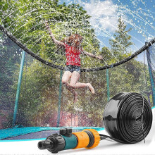 (As show, One size) Water sprinkler for trampoline, outdoor water games, children's water games, garden and summer