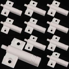 (As show, One size) 10 Pieces Furniture Door Damper Cabinet Touch Release Latches Push System Buffer Non Magnetic Door Closers for Cupboard Cabinet Push to Open System Dr