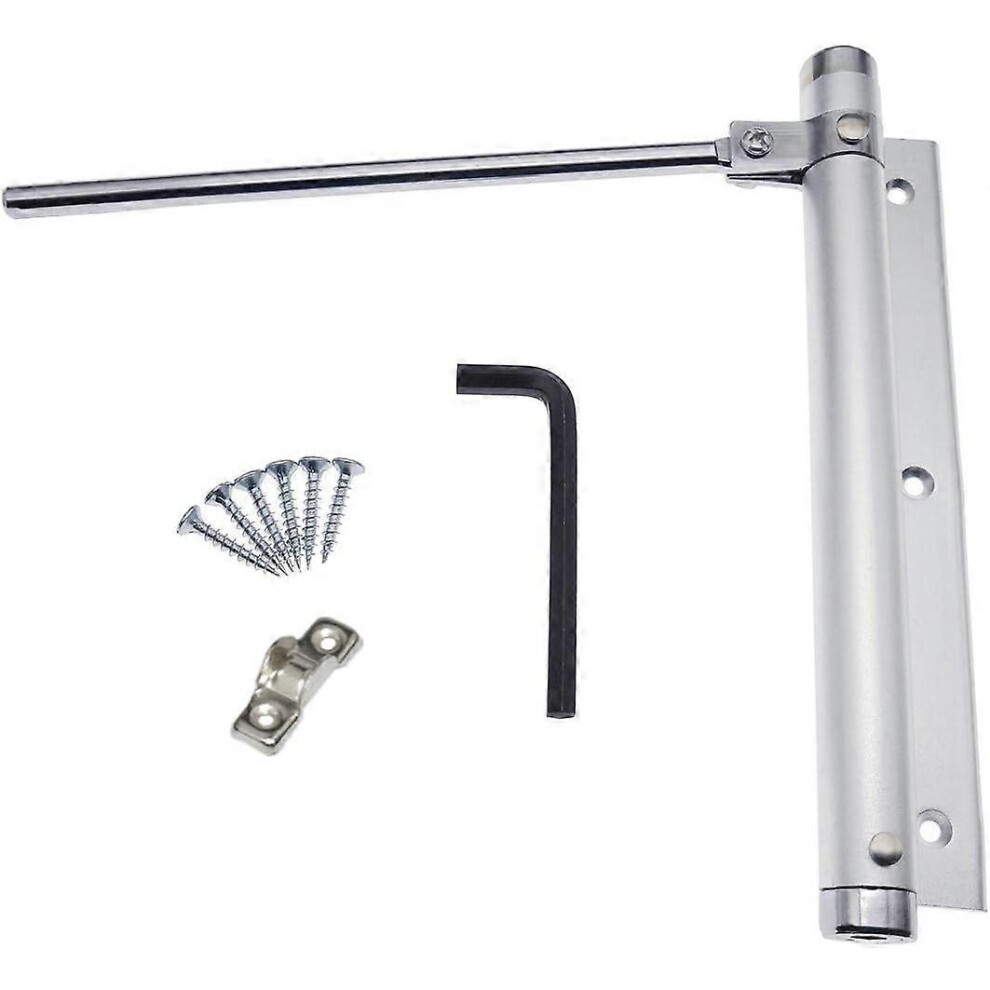 (As Show, One Size) Spring Door Closer Aluminum Alloy Door Closers Adjustable Surface Mounted Self-Closing Device 45Kg (1 Piece) 4909775499766