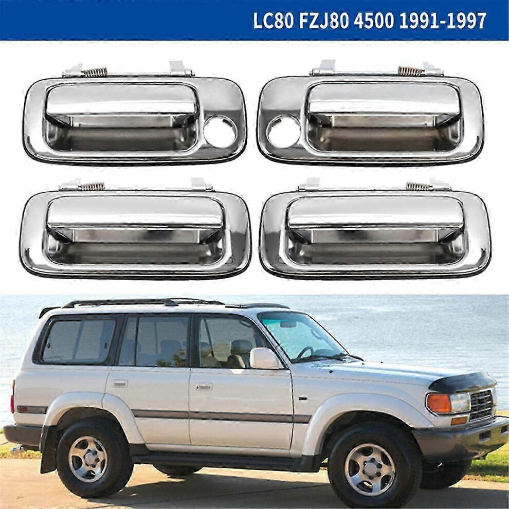 (As show, One size) compatible with Land Cruiser 80 LC80 FZJ80 4500 1991 -1997 Car Outer Front Rear Door Handle Exterior Door Handle-image-OPC-PH6T2BJ-NEW