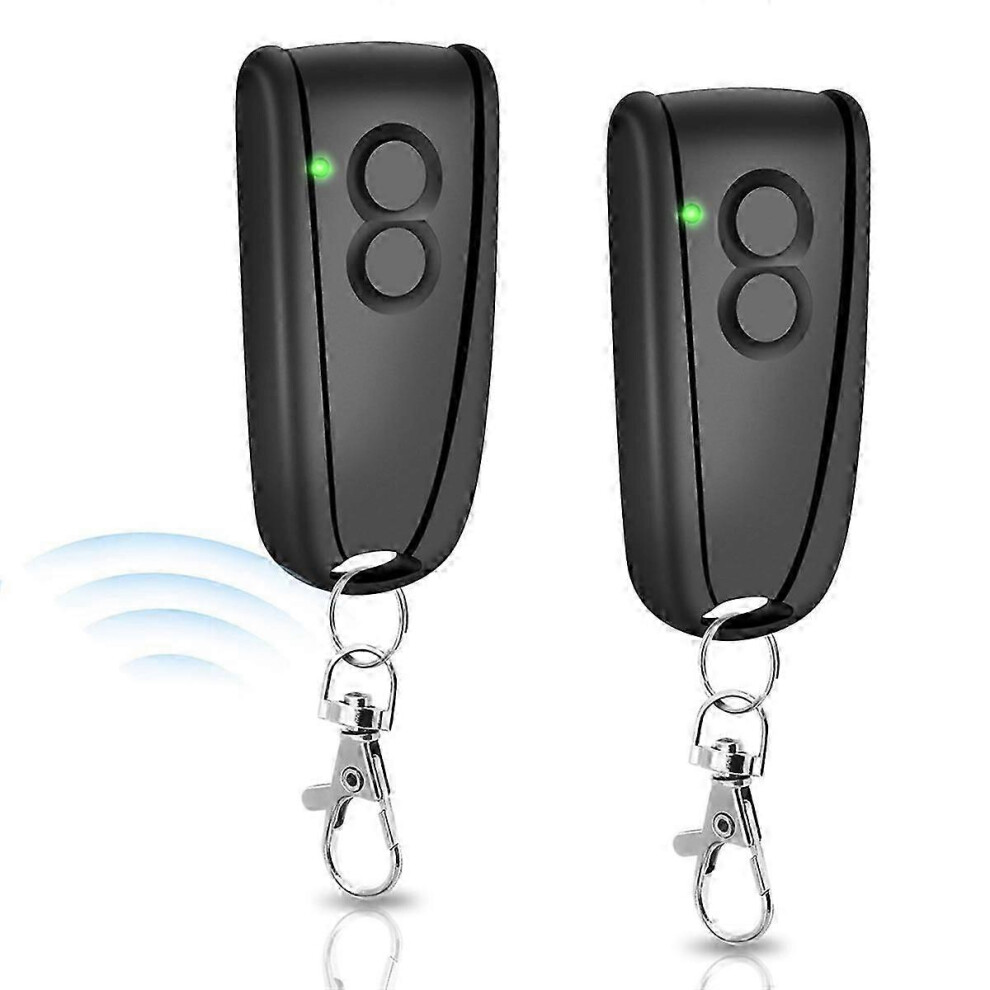 Photos - Remote control Kikidex  2pcs 433.92MHz  compatible with Garage Door Opener, 2 Channels Handheld Transmitter compat (As show, One size)