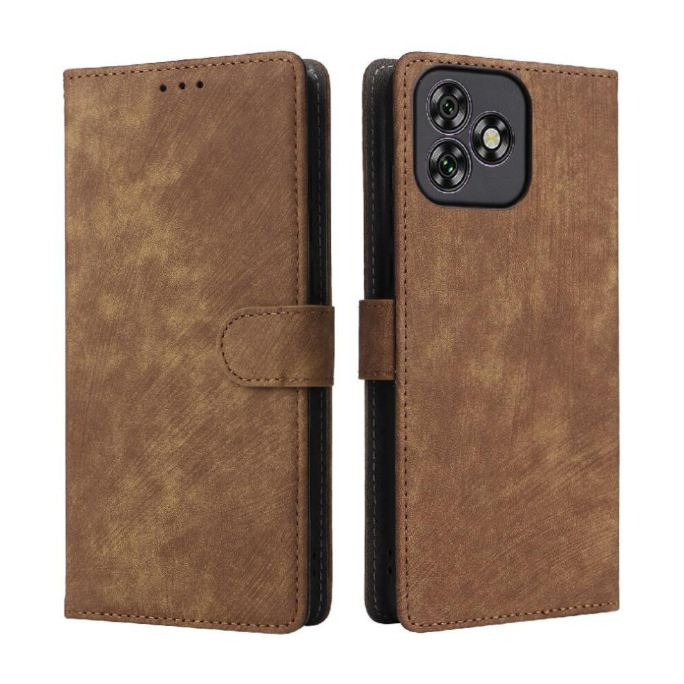 (Brown) Case For Oukitel C53 Card Slots Cover Flip Folio Wallet Magnetic Closure Pu Leather Rfid Blocking Brown 764563485918