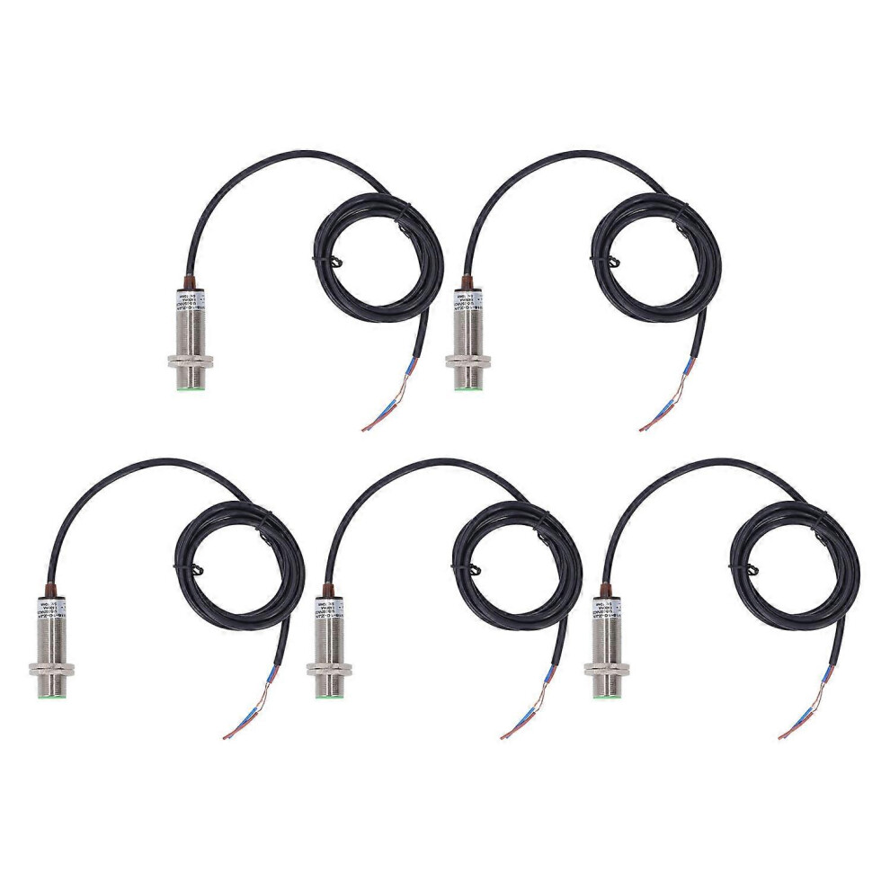 (As Show, One Size) 5Pcs Inductive Proximity Switch 150Hz 2 Wire Normally Open Ip65 Proximity Sensor Ac Dc0â250V 6909775565636