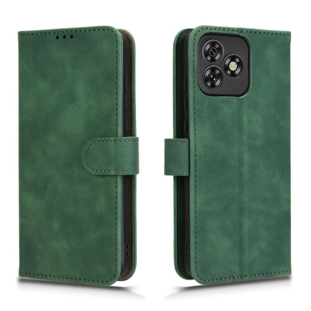 (Green) Flip Case For Oukitel C53 Kickstand Wallet Card Slots Holder Side Buckle Pu Leather Green 764563486267