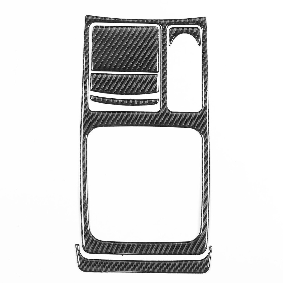 (As Show, One Size) 6Pcs Carbon Fiber Interior Gear Shift Panel Cover Codriver Fit Compatible Mitsubishi Lancer Gts 20082016 4909775544374