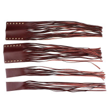 (As show, One size) Universal Hand Grips Tassel Fringe Wrap Cover Motorcycle Brake Clutch Lever Streamer 7/8in 1in Fit Compatible YamahaBurgundy