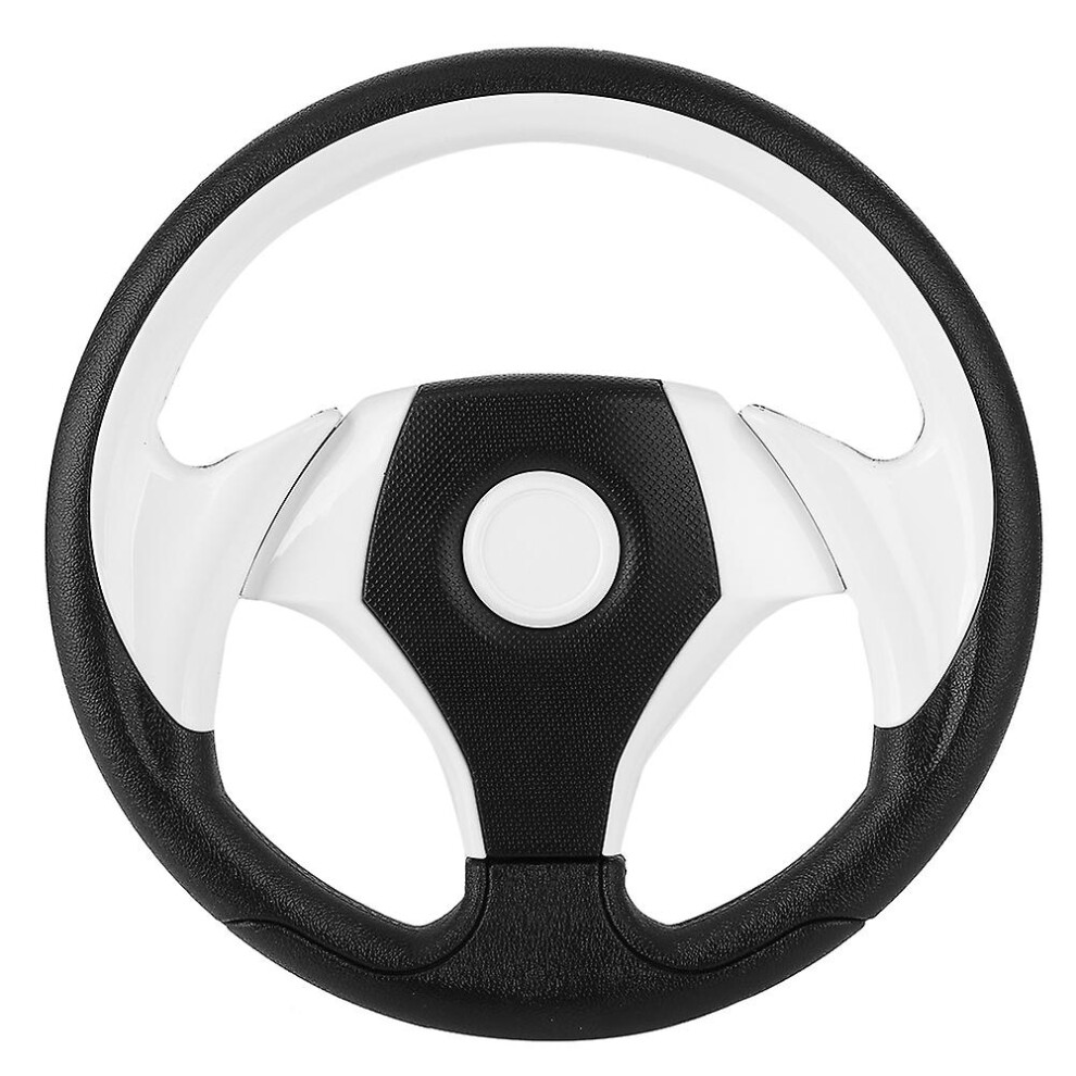 (As Show, One Size) 320Mm/12.5In Car Steering Wheel 6 Bolts Hole Universal Auto Modified Accessorywhite Light 4909775625615