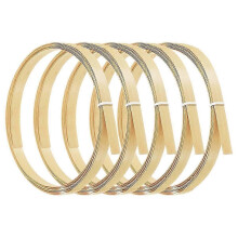 (As show, One size) Bamboo Strips compatible with Weaving 7/16Inchx 10 Ft, 5 Pack Thin Flat Wicker Rattan Cane compatible with Making Basket DI