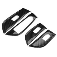 (As show, One size) 4Pcs/Set Car Window Lift Switch Panel Cover Trim Fit Compatible Mercedes Benz E Class W213 2016-2019