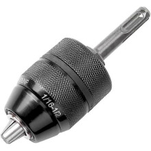 (As show, One size) 2-13mm Heavy Duty Professional 1/2-20 UNF Quick Change Keyless Drill Chuck Tool With 6.35mm(1/2") SDS Adapter