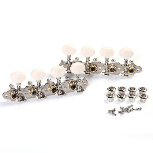 (As show, One size) Mandolin String Tuning Pegs Machine Heads String Tuning L+R Pegs compatible Mandolin Instruments Accessory-C8