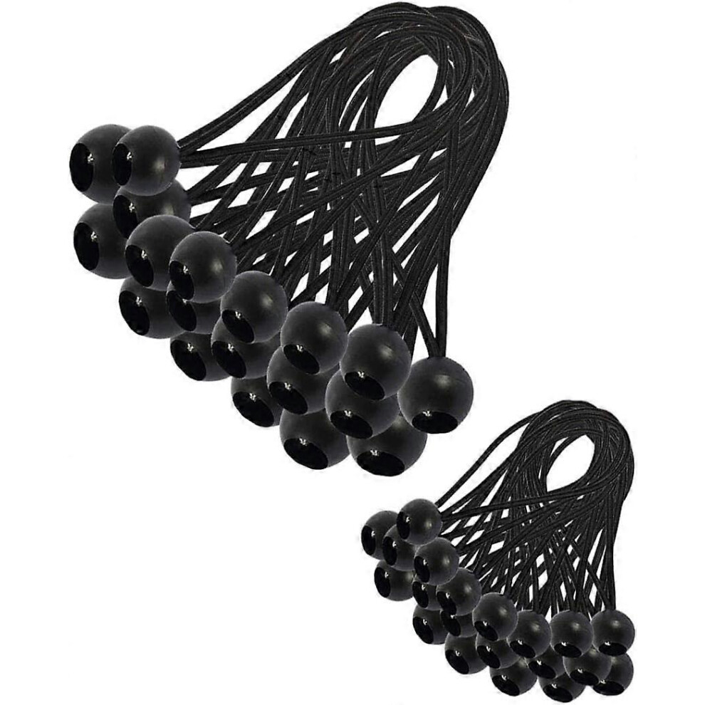 (As Show, One Size) 30 Pieces Bungee Cord, Tarpaulin Bungee Cord, Bungee Cord, Bungee Cord For Pavilion, Tarp, Camping(200Mm And 150Mm) 4909775509373