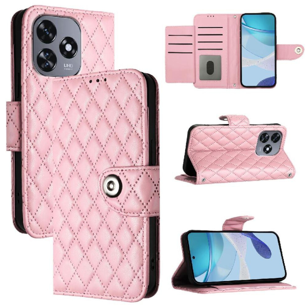 (Purplish ) Case For Oukitel C51 Wrist Strip Wallet Cover Card Holder Shockproof Stylish Protective Blue 764563486885