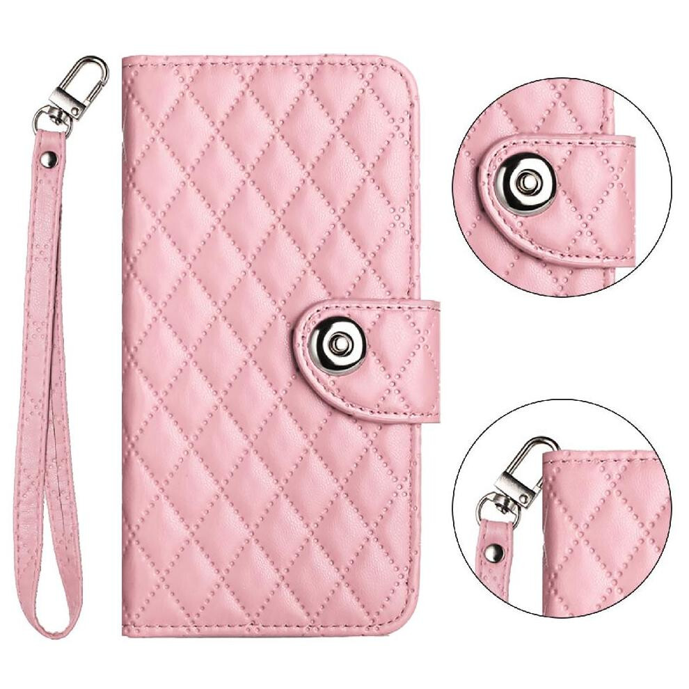 (Purplish ) Case For Oukitel C32 Shockproof Stylish Protective Wrist Strip Card Holder Wallet Cover Blue 764563487189