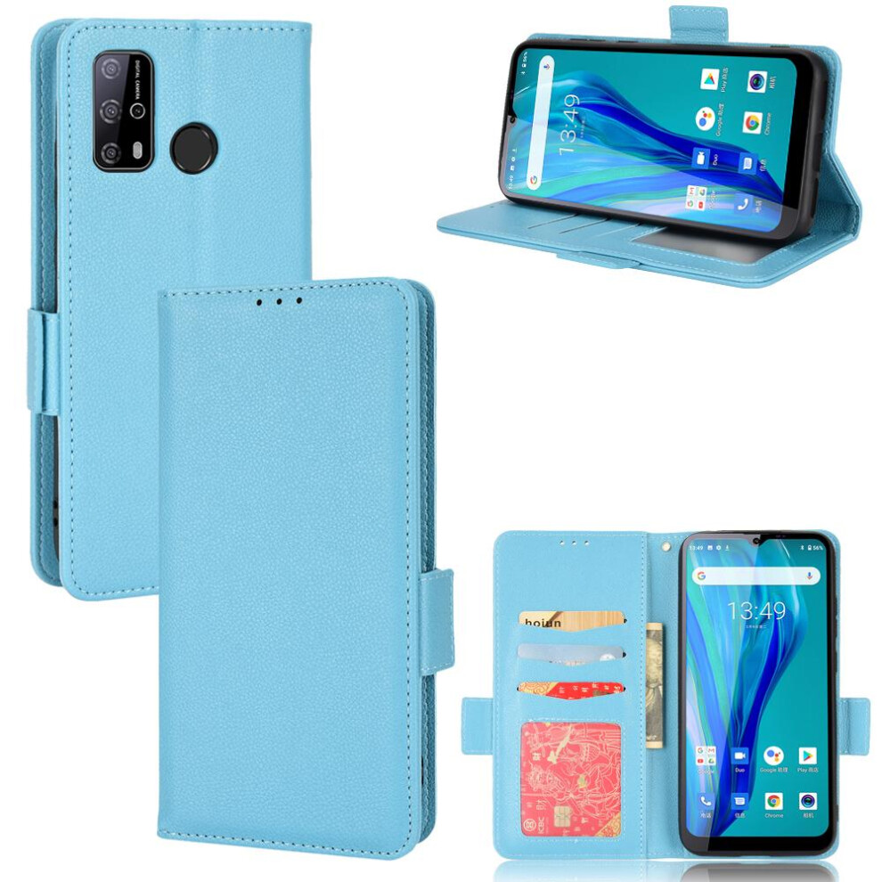 (Light ) Case For Oukitel C23 Pro Card Slots Holder Side Buckle Magnetic Pu Leather Wallet Blue 764563488780