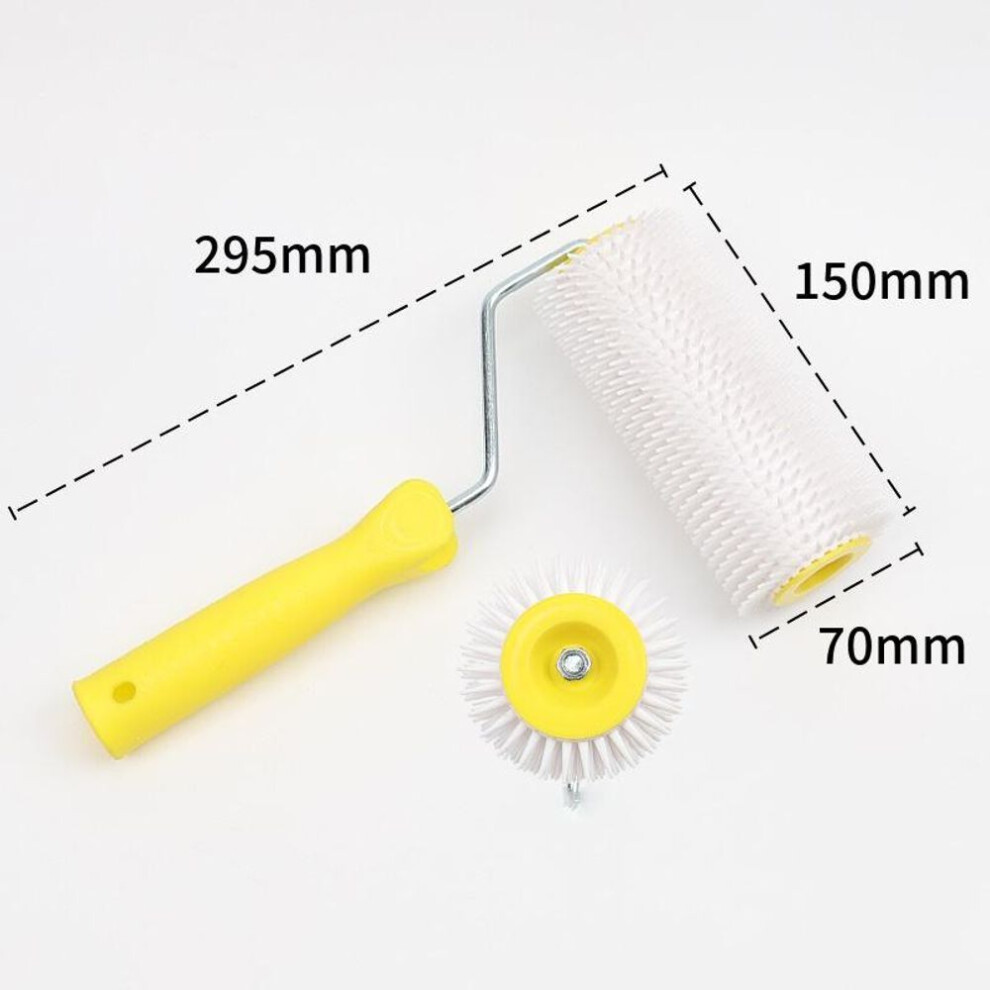 (6IN) 1pc 15/22cm Defoaming Drum Brush Spike Roller Latex Floor Self Compound Roller Leveling Screed Spiked Roller Paint Brush Roller