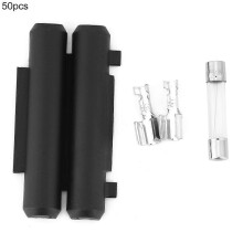 (As show, One size) 50 Set 6x30 6.35x30 6.35x31.75 Plastic Fuse Holder Peanut Fuse Holder with 10A Fuse