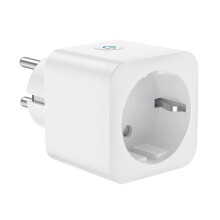 (As show, One size) WiFi Plug-In Outlet, 16A 3680W Smart Timer Outlet, Alexa Google Home Compatible with Voice Control and Remote Control