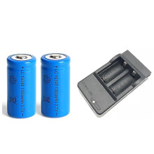 (As show, One size) Tib 2pcs/set 16340 Battery Cr123a 3.7v 1300mah Rechargeable Li-ion Battery For Led Flashlight Batery Litio Battery Wholesale-HD
