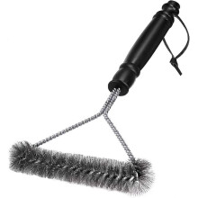 (As show, One size) Barbecue Cleaning Brush - Stainless Steel Bristles for Quick & Efficient Cleaning of All Grills (30cm)