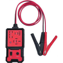 (As show, One size) 12V Car Battery Checker Electronic Relay Tester with Clips Auto Relay Diagnostic Tool