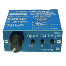 (As show, One size) Open CW Keyer MK2 Finished with Aluminum Shell CW Keyer MK2 KIT CW Speed Adjustable From 1 to 999 WPM