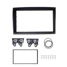 (As show, One size) 2Din Stereo Radio Fascia DVD Audio Navigation Panel Frame Fit Compatible Peugeot Boxer 2006+