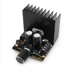 (As show, One size) 30W+30W Class AB Car Audio Amplifier 2.0 Two Channel Immersion Gold Stereo Amp Board TDA7377 Mini DC12V Amplified Module