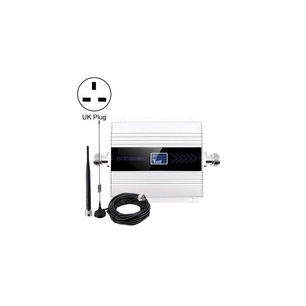 DCS-LTE 4G Phone Signal Repeater Booster, UK Plug(Silver)