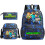 (32) Minecraft 3pcs Sets Backpack Mochila Kids Capacity Bags-2 1