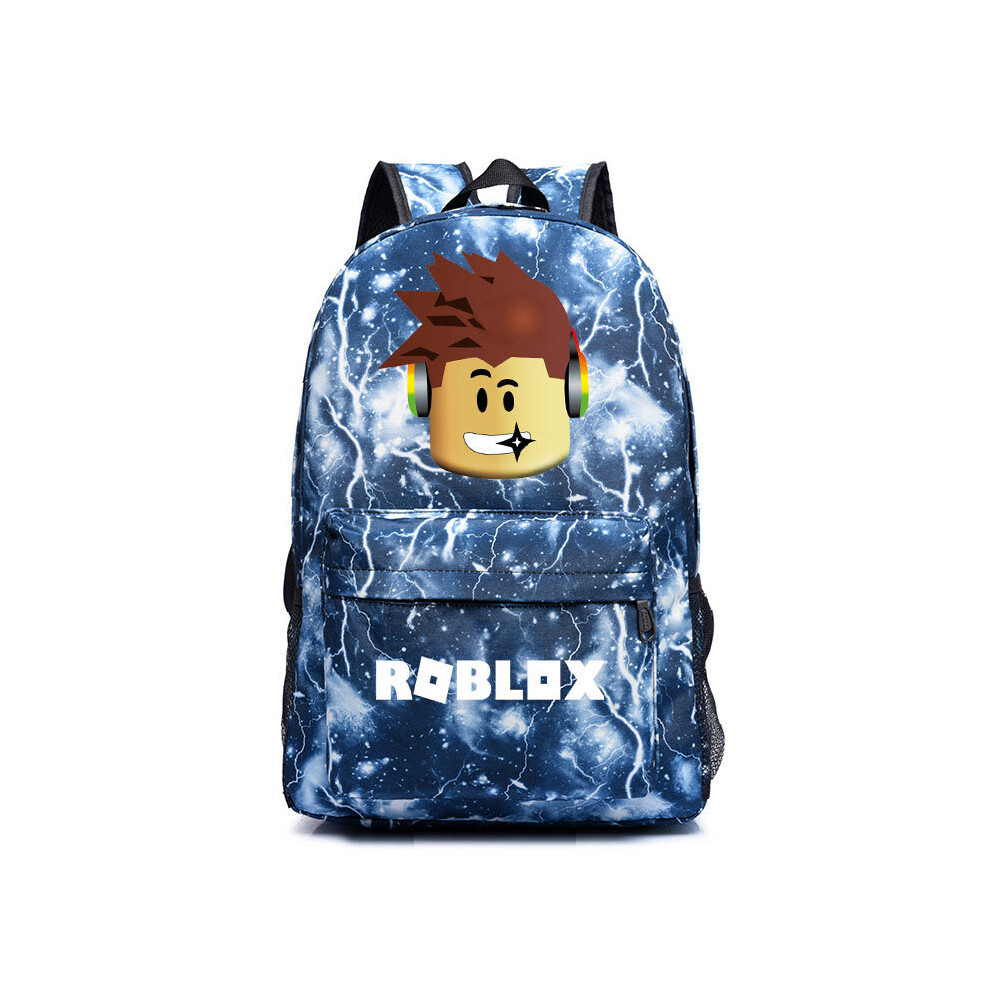 Deyaah (Lightning Blue) Roblox Backpack Mochila Kids Capacity Bags-2