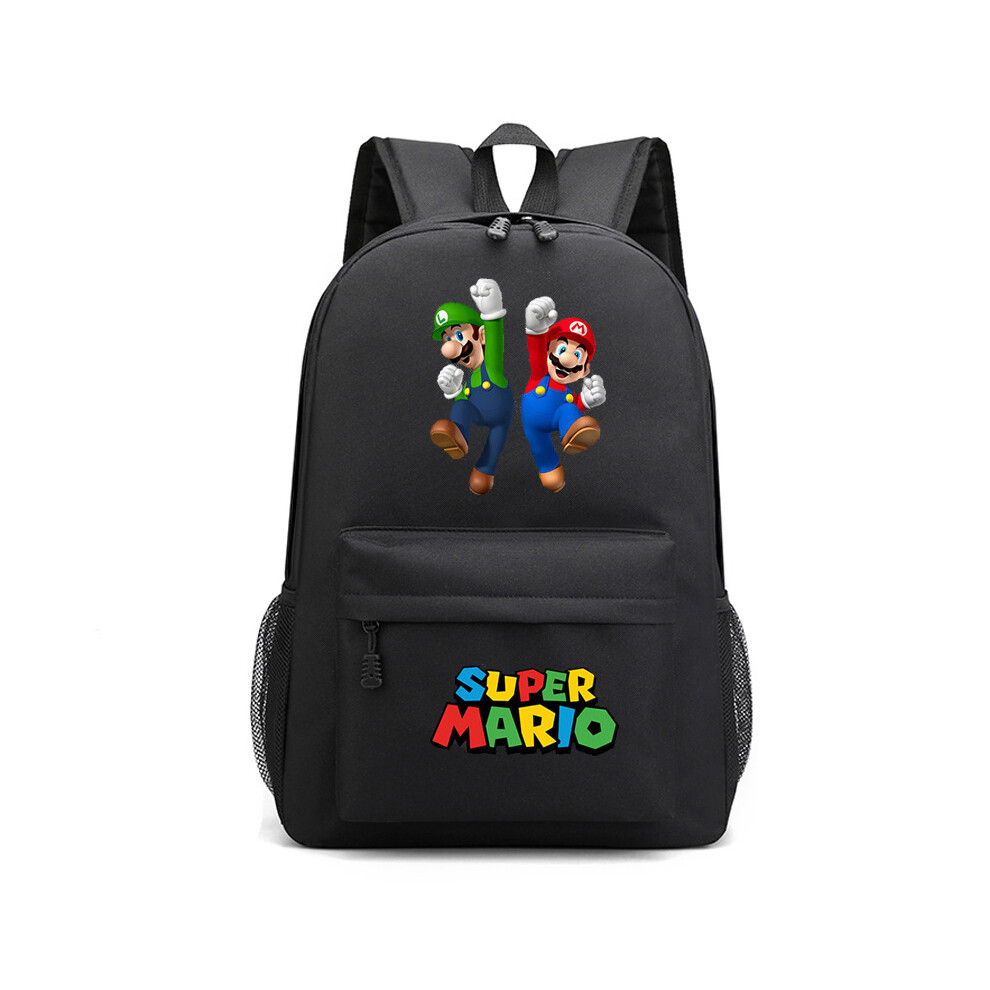 Deyaah (Black 2) Mario Backpack Mochila Kids Capacity Bags