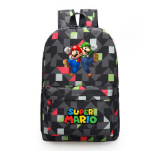 (Diamond red) Mario Backpack Mochila Kids Capacity Bags