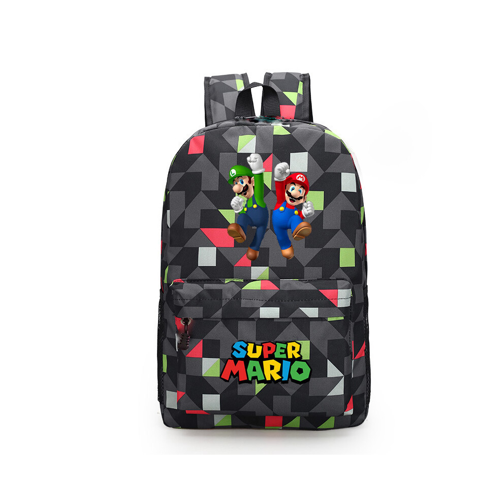 Deyaah (Diamond Red 2) Mario Backpack Mochila Kids Capacity Bags