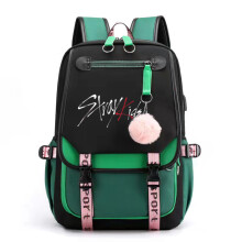 (green) stray kids Backpack Mochila Kids Capacity Bags