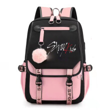 (pink) stray kids Backpack Mochila Kids Capacity Bags