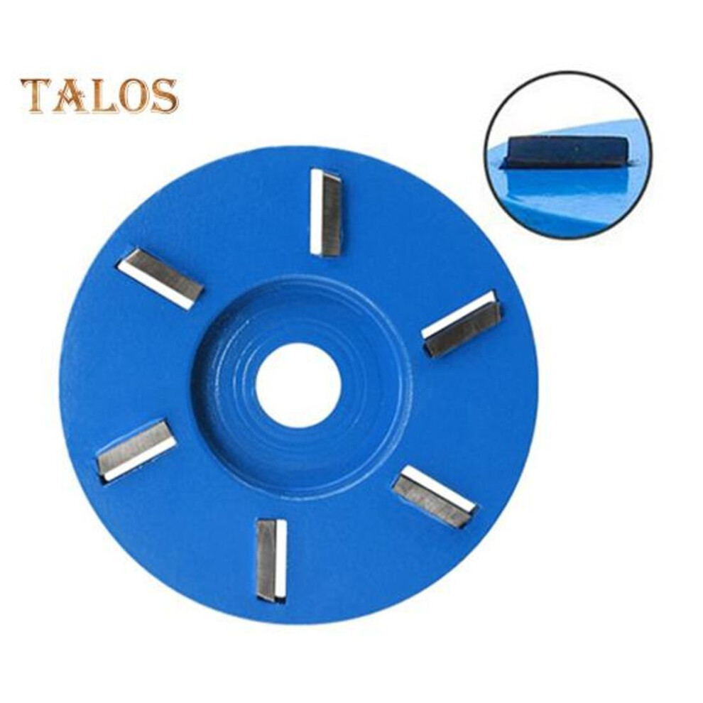 (as the picture, 22 mm Flat Mouth) 6 Teeth Wood Carving Disc Smooth Precise Carving Easy Installation Multipurpose Stump Remover Angle Grinder Wood Carving Disc