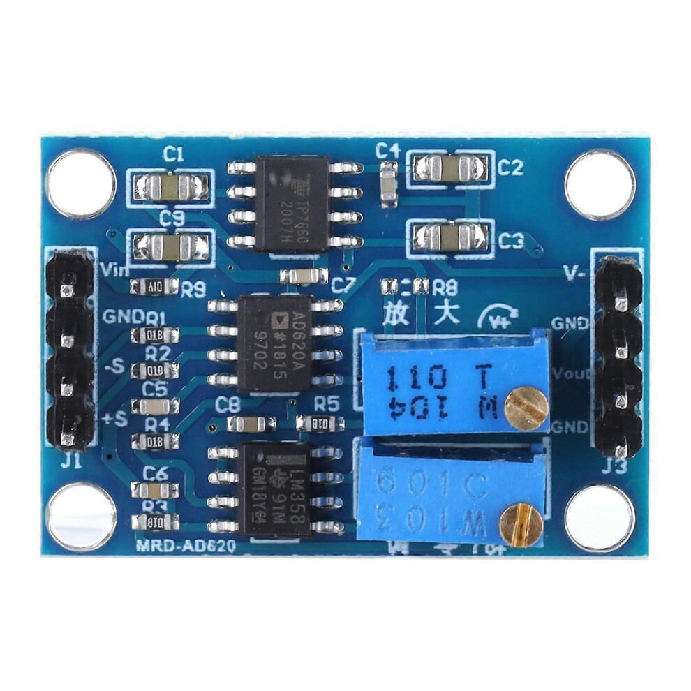 (As Show, One Size) Voltage Amplifier Module Microvolt Millivolt Signal Instrumentation Transmitter Board Ad620 6909775531839