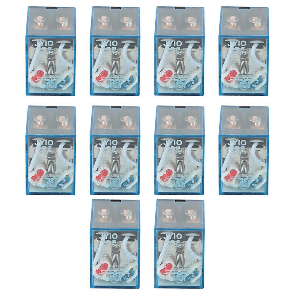 (As Show, One Size) 10Pcs Ly2n-J 5A 8Pin Dpdt Electromagnetic Coil Power Relay (220Vac) 6909775583043