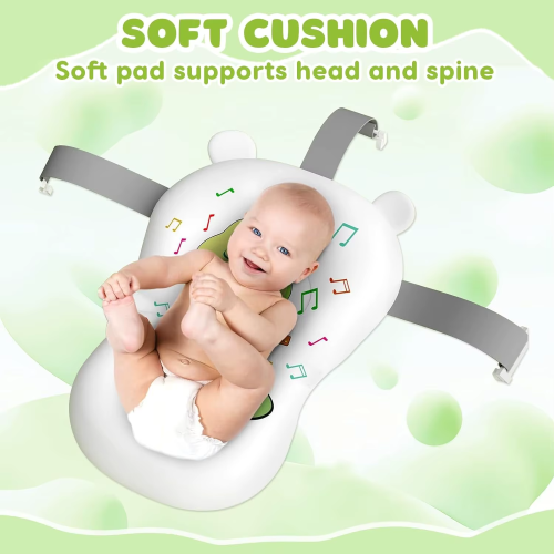 Baby Bath Tub with Bath Cushion Foldable Bathtub with 1