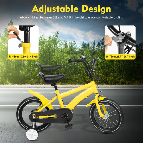 14'' Children's Bicycle yellow, Children's Learning Bicycle 2